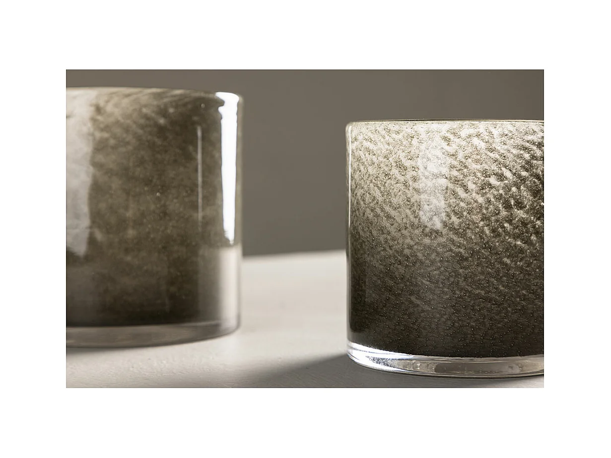 Photophore Déco "Gloria" 10cm Vert