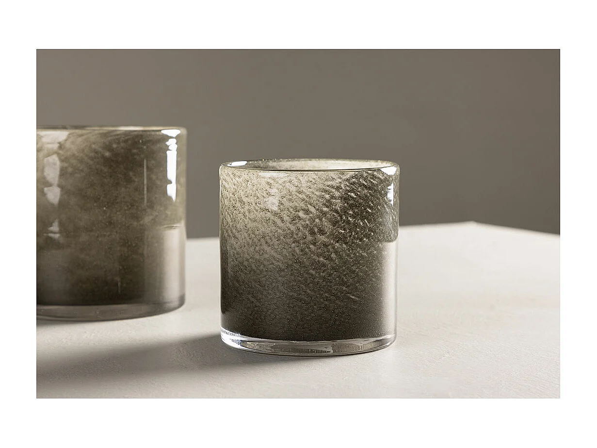 Photophore Déco "Gloria" 10cm Vert