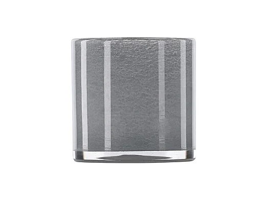 Photophore Déco "Gloria" 12cm Gris Clair