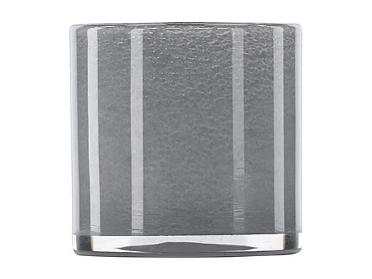 Photophore Déco "Gloria" 12cm Gris Clair