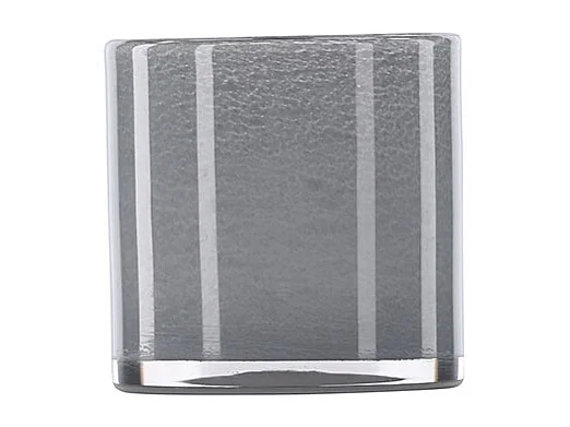 Photophore Déco "Gloria" 12cm Gris Clair