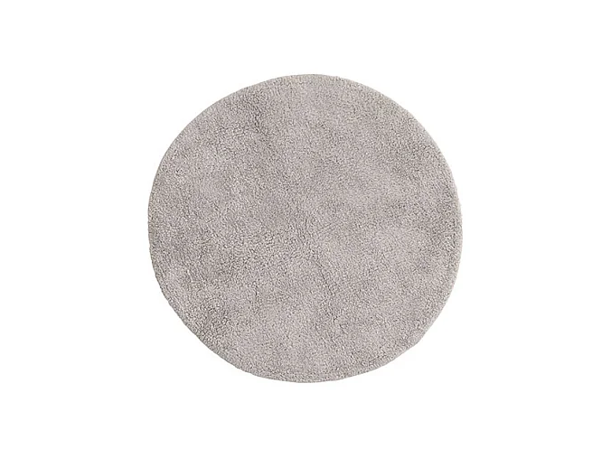 Tapis Rond de Salle de Bain "Valle" 60cm Gris Clair