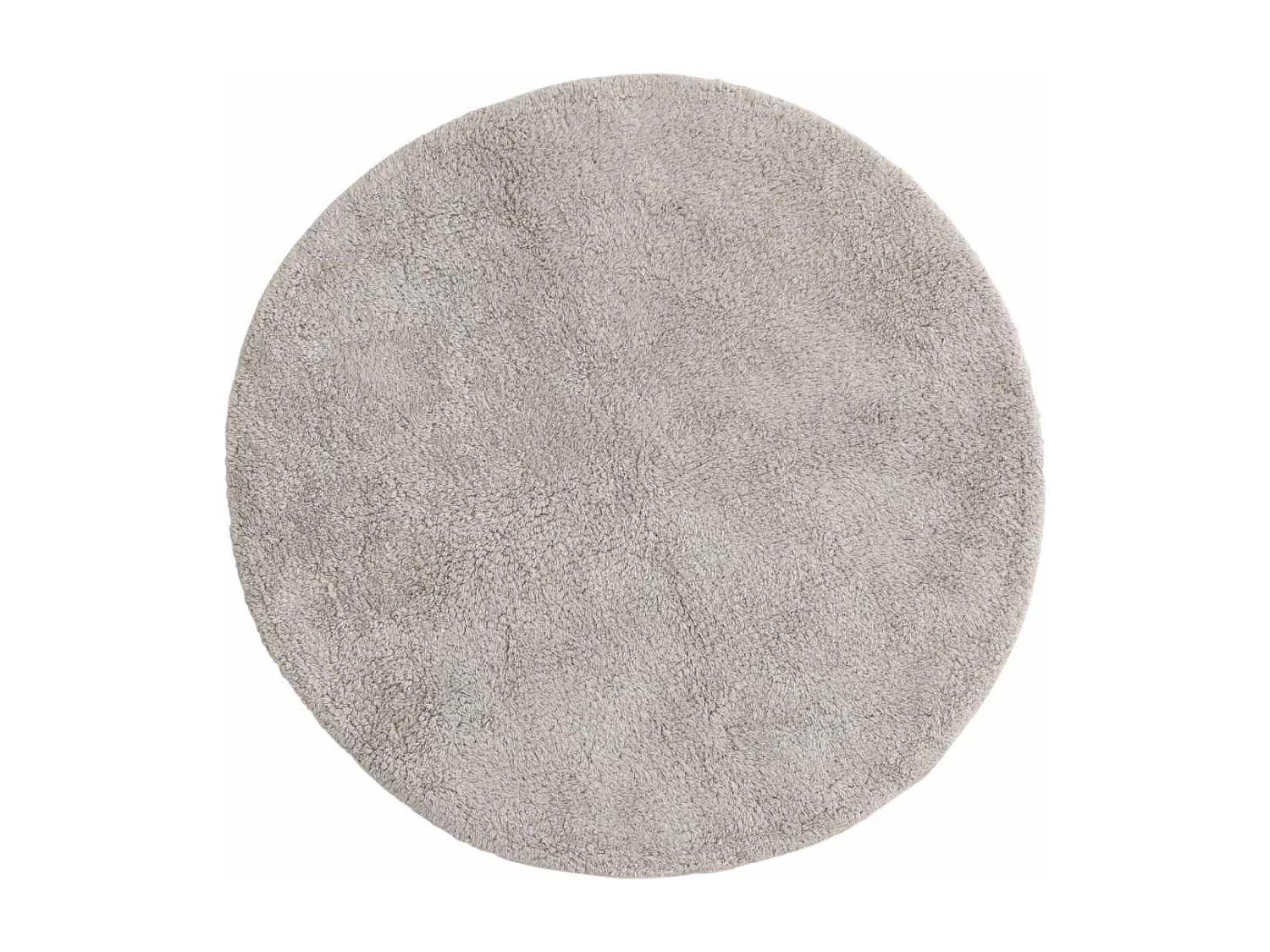 Tappetino da bagno Valle Ø60cm grigio chiaro.