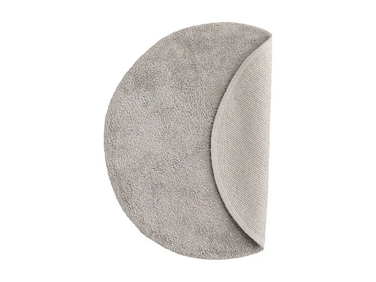 Tappetino da bagno Valle Ø60cm grigio chiaro.