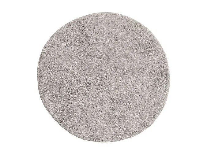 Valle badmat Ø60cm lichtgrijs.