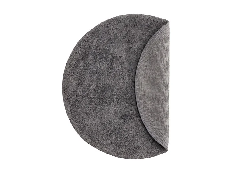 Tappetino da bagno Valle Ø60cm grigio scuro.