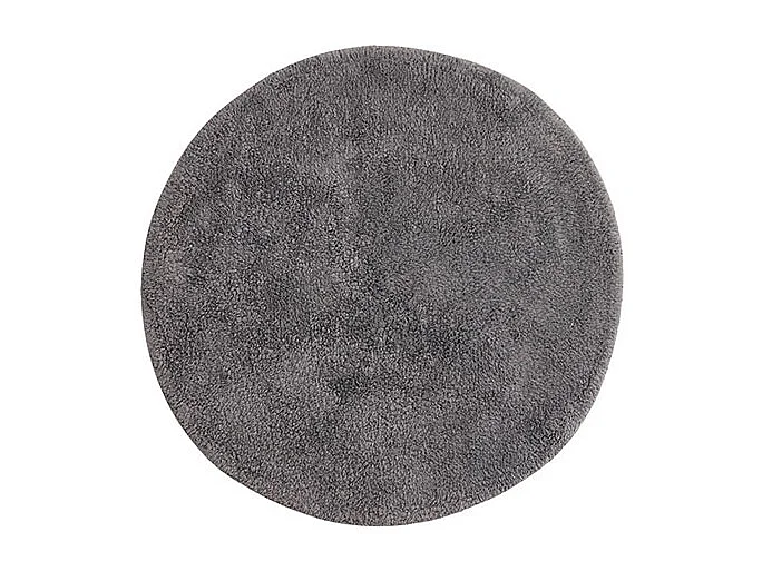 Valle badmat Ø60cm donkergrijs.