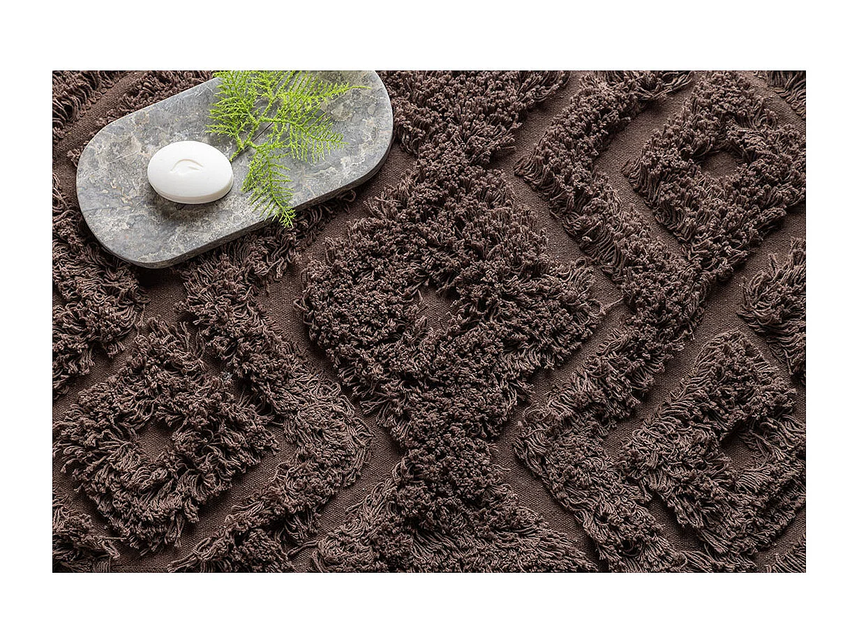 Tapis de Salle de Bain "Hilma" 50x80cm Marron