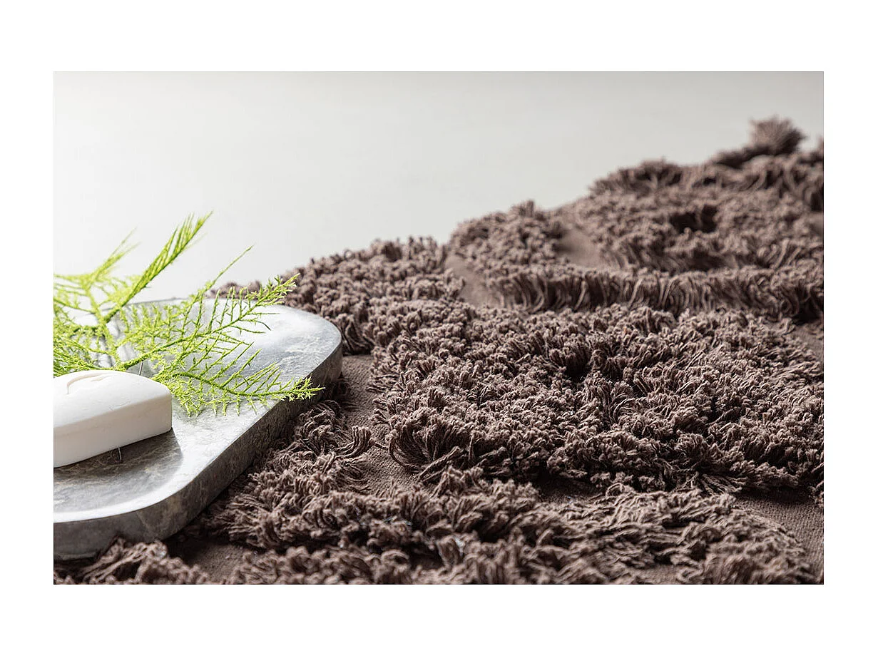 Tapis de Salle de Bain "Hilma" 50x80cm Marron