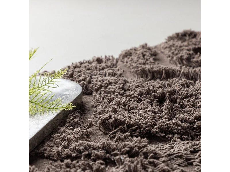 Tapis de Salle de Bain "Hilma" 50x80cm Marron