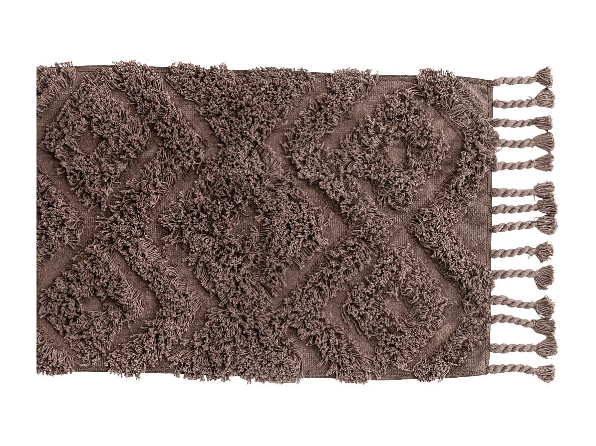 Hilma badmat 80x50cm bruin.