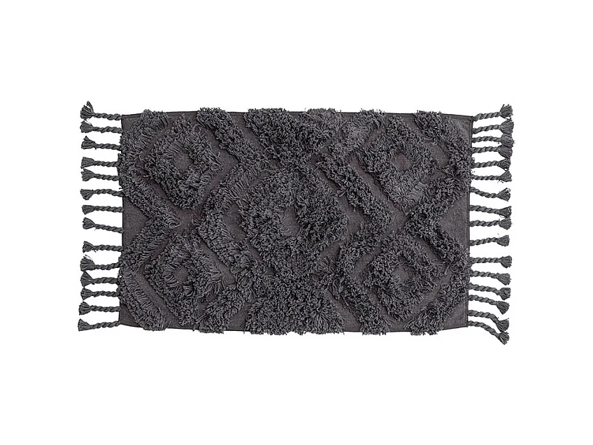 Hilma badmat 80x50cm donkergrijs.