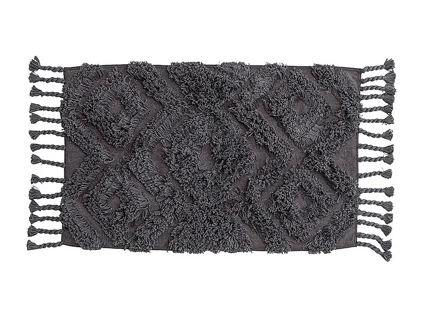 Tapis de Salle de Bain "Hilma" 50x80cm Gris Foncé
