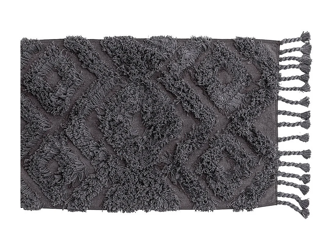 Tapis de Salle de Bain "Hilma" 50x80cm Gris Foncé