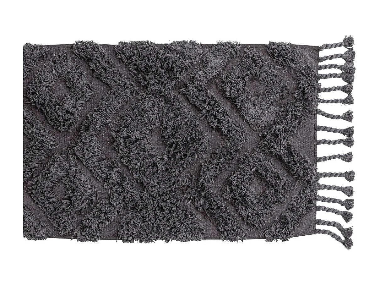 Tapis de Salle de Bain "Hilma" 50x80cm Gris Foncé