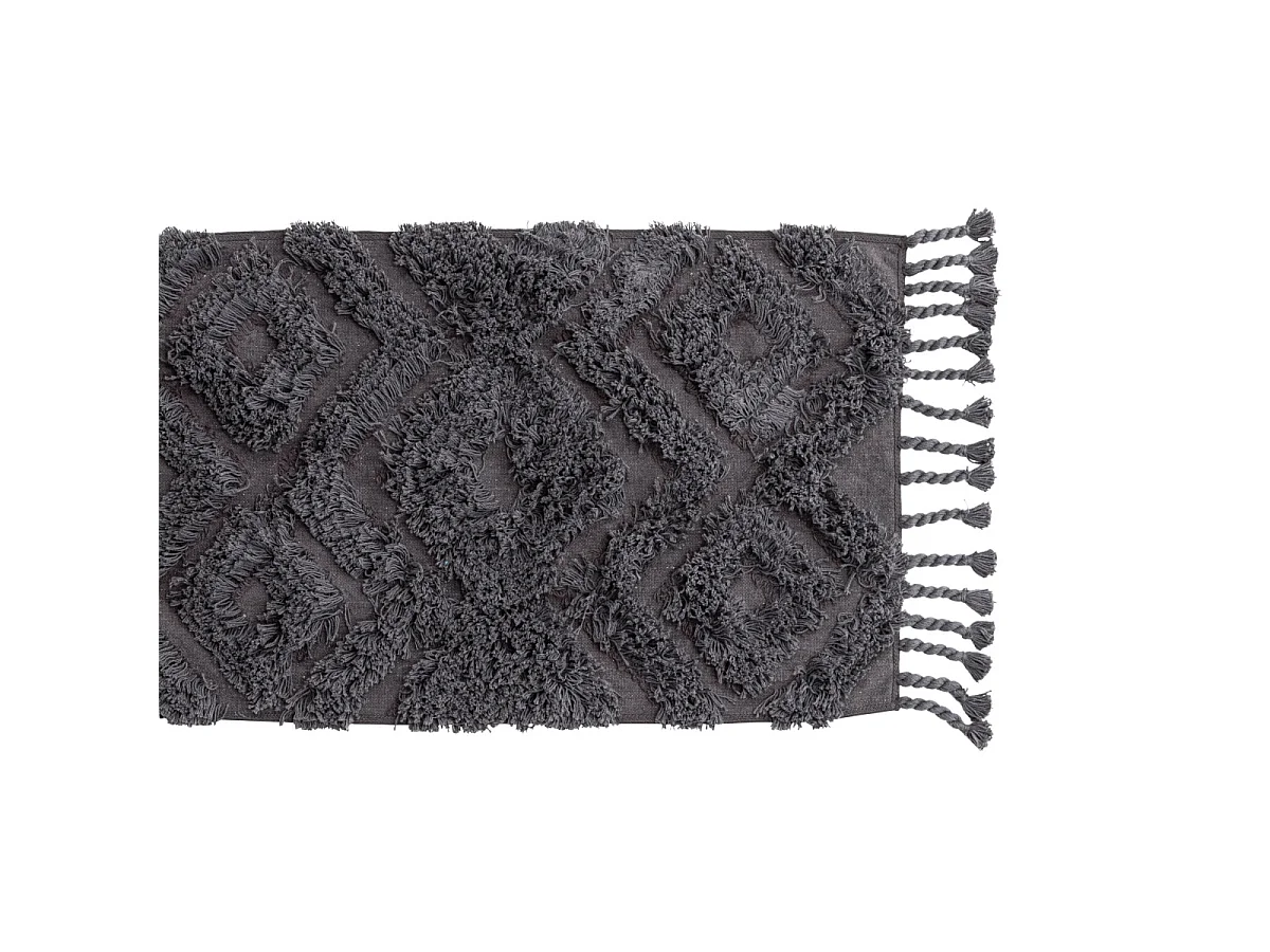 Alfombra de baño Hilma 80x50cm gris oscuro.