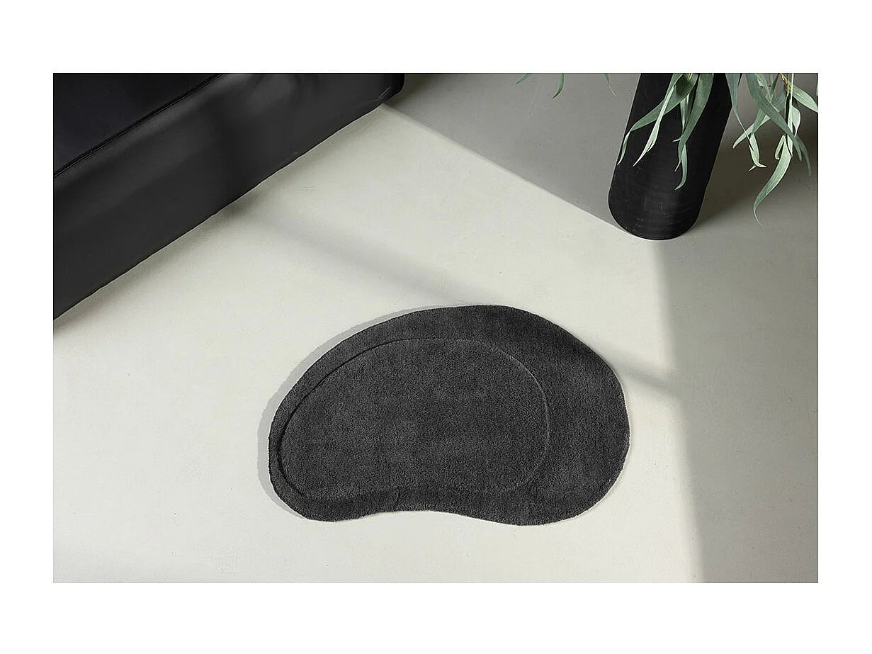 Tapis de Salle de Bain "Sten"50x75cm Gris Foncé