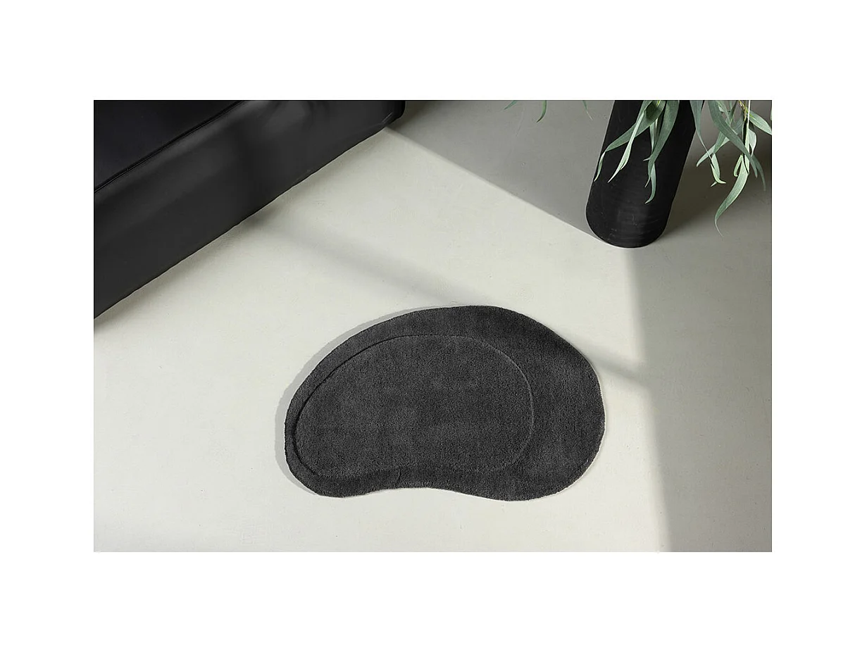Sten Badematte 75x50cm dunkel grau.