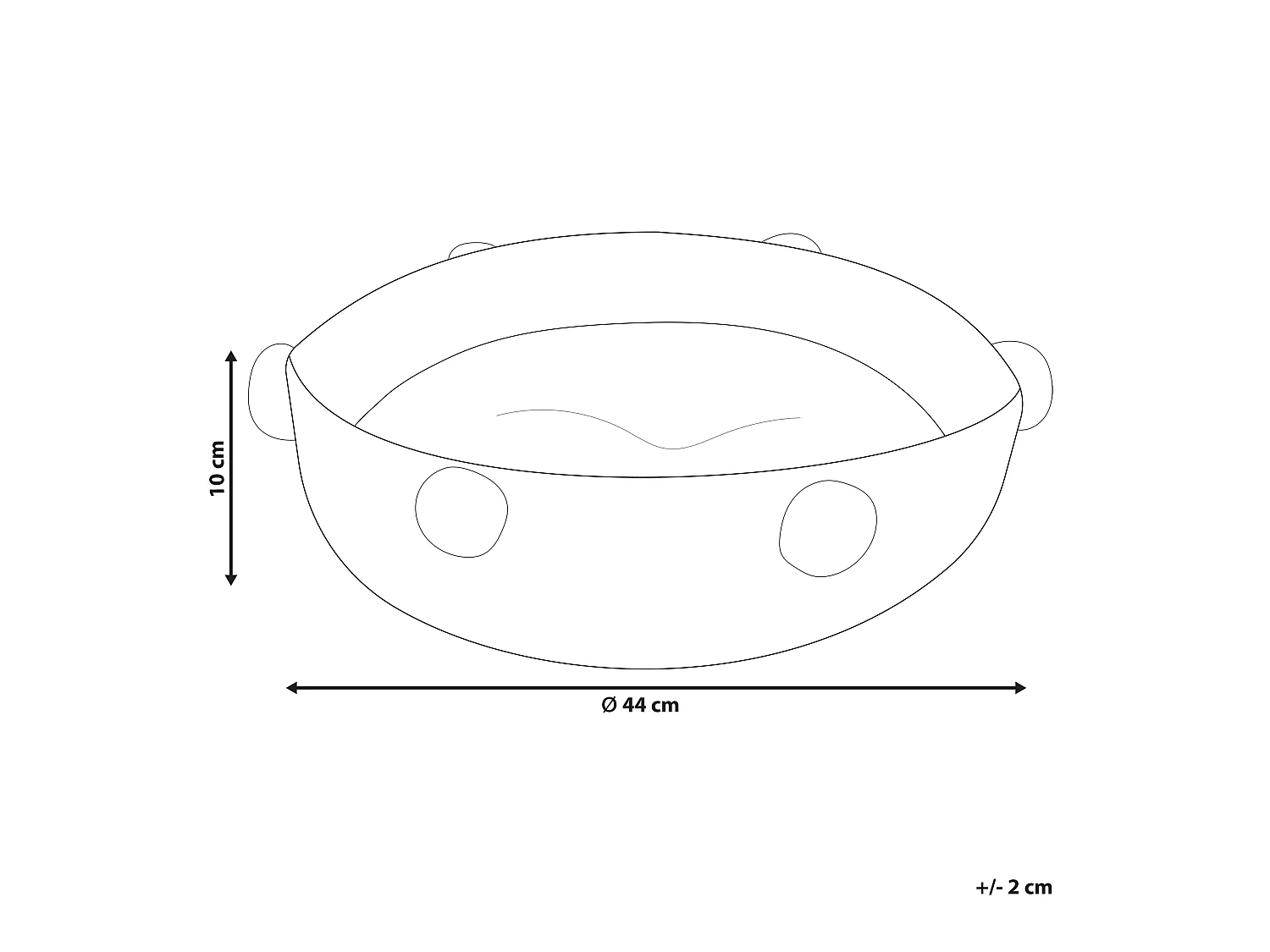 Cama para animais de estimação ORTACA Algodão Creme claro