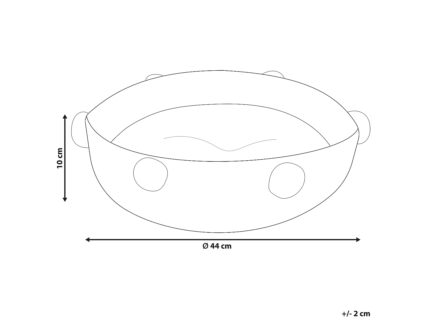 Tierbett ORTACA Baumwolle Hellbeige