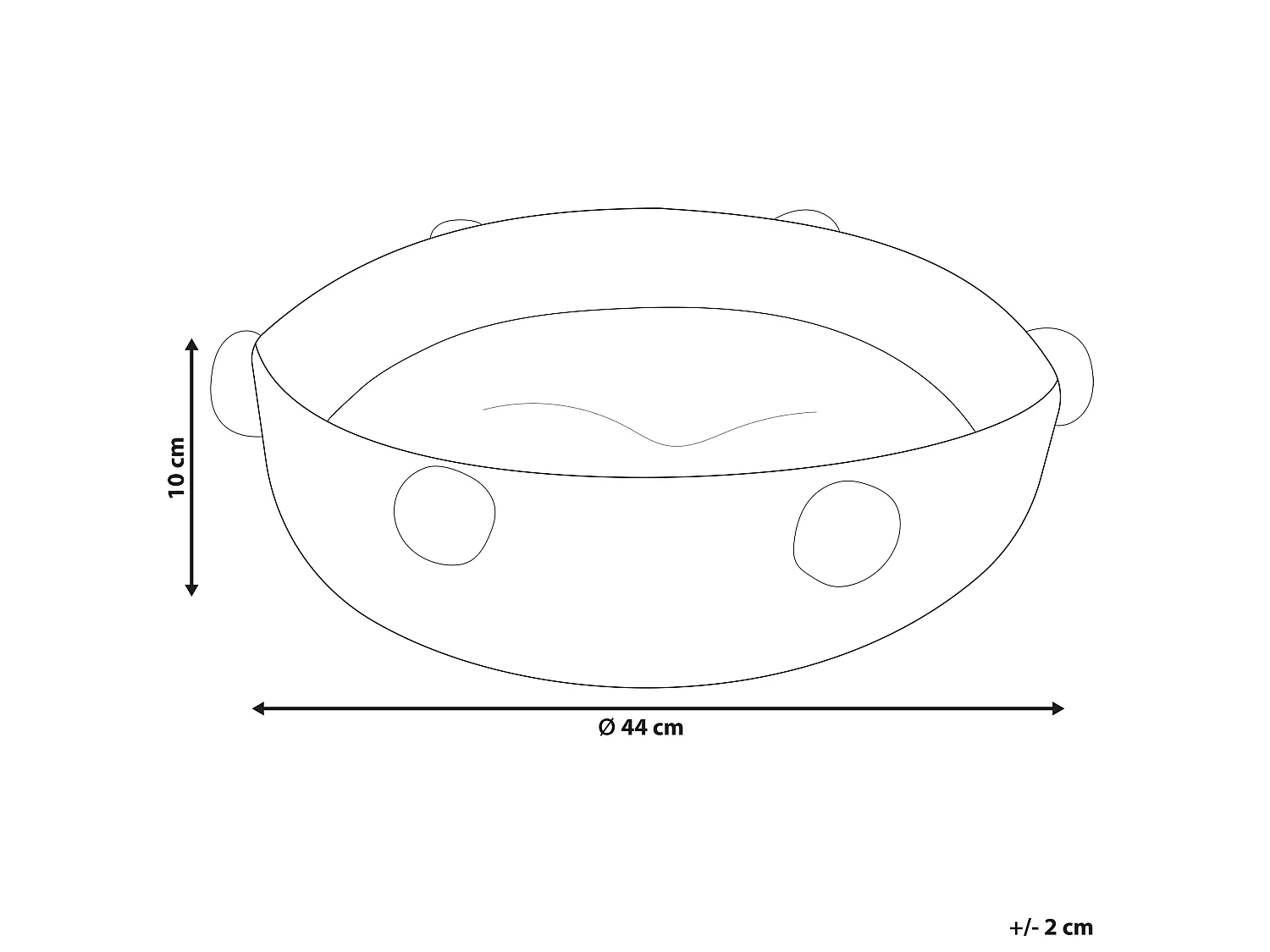 Tierbett ORTACA Baumwolle Hellbeige