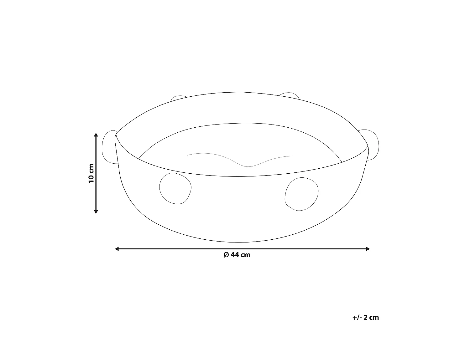 Lit pour animal ORTACA Coton Beige clair