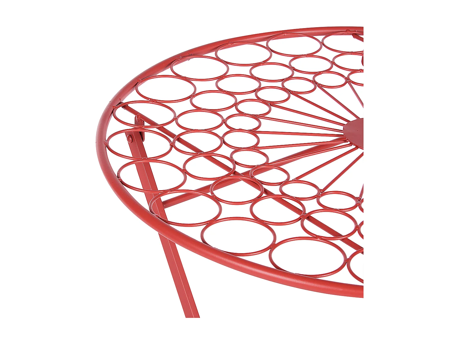 Zestaw mebli balkonowych Składane SCARIO Metal Czerwony