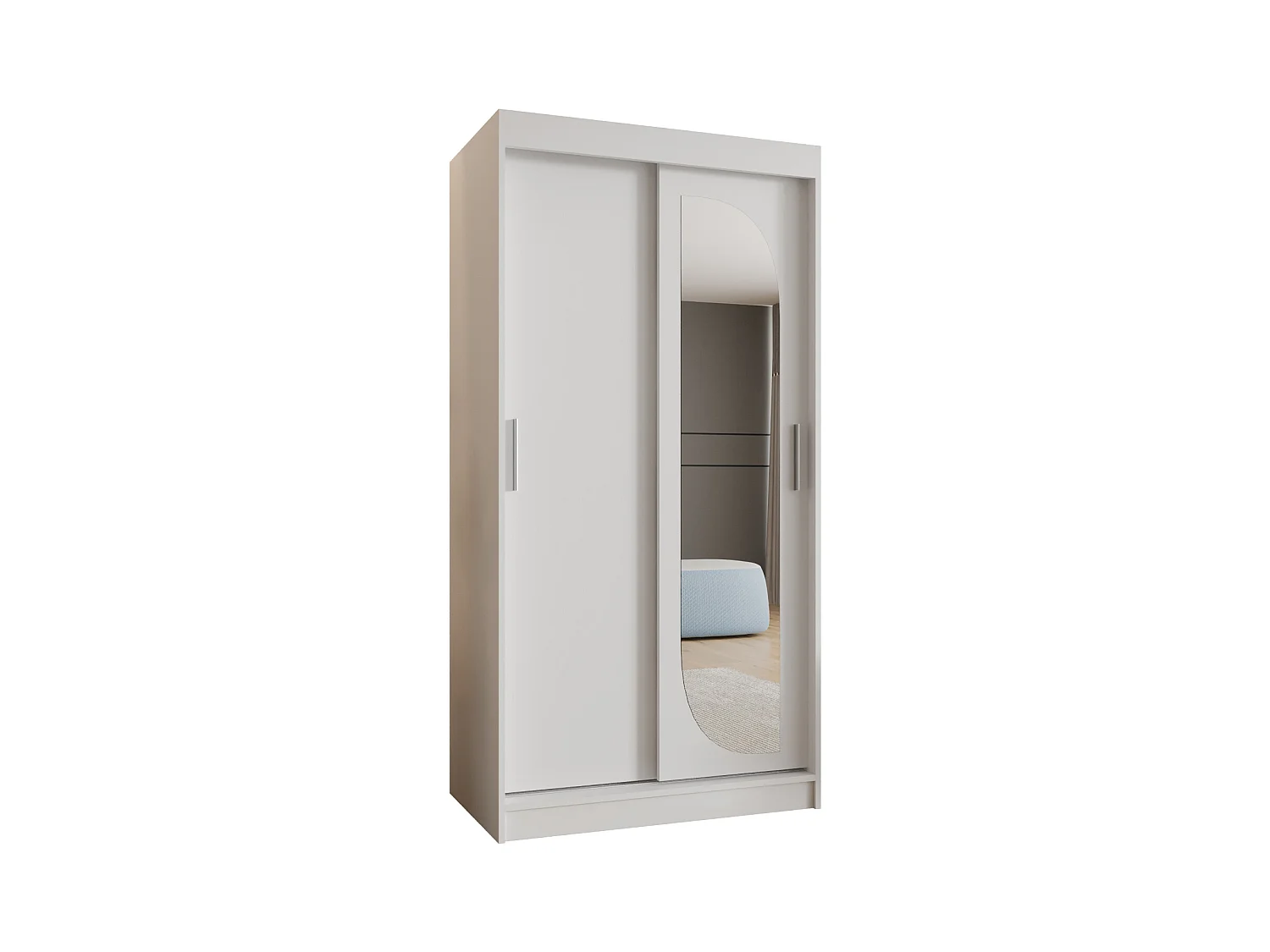 Armoire Ultra À Portes Coulissantes 200/100/62 2 portes (Blanc)