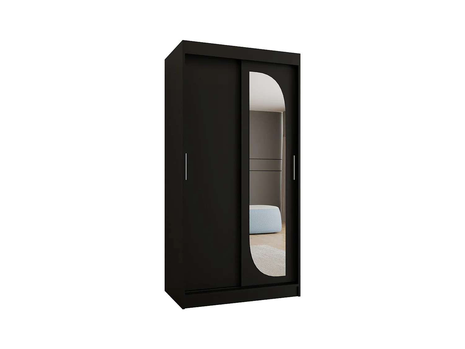 Armoire Ultra À Portes Coulissantes 200/100/62 2 portes (Noir)