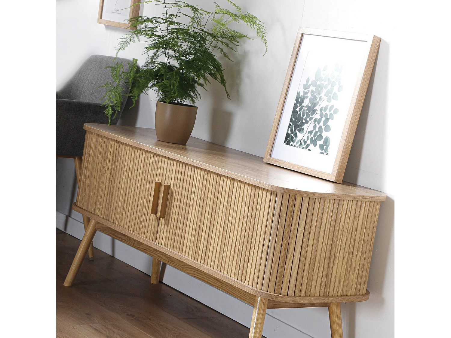 Meuble TV 2 Portes Coulissantes L120 cm - ERNEST