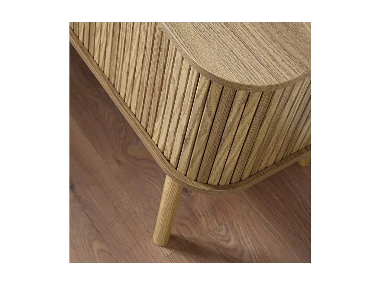 Meuble TV 2 Portes Coulissantes L120 cm - ERNEST