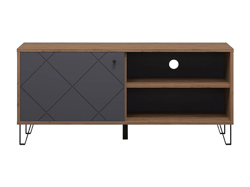 Montez TV-meubel 1 deur, 2 planken, grafiet.