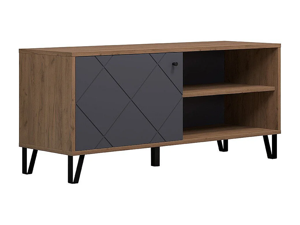 Montez TV-meubel 1 deur, 2 planken, grafiet.