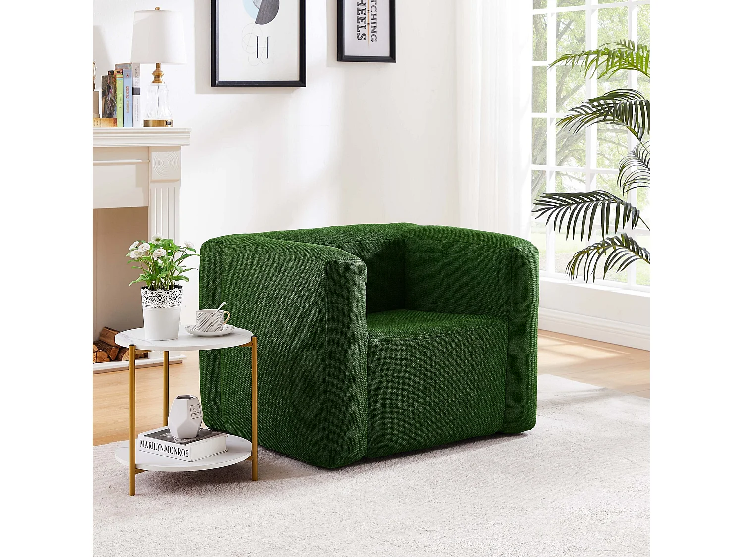 Opblaasbare fauteuil Terracotta - Binnen en buiten - Kleur Groen