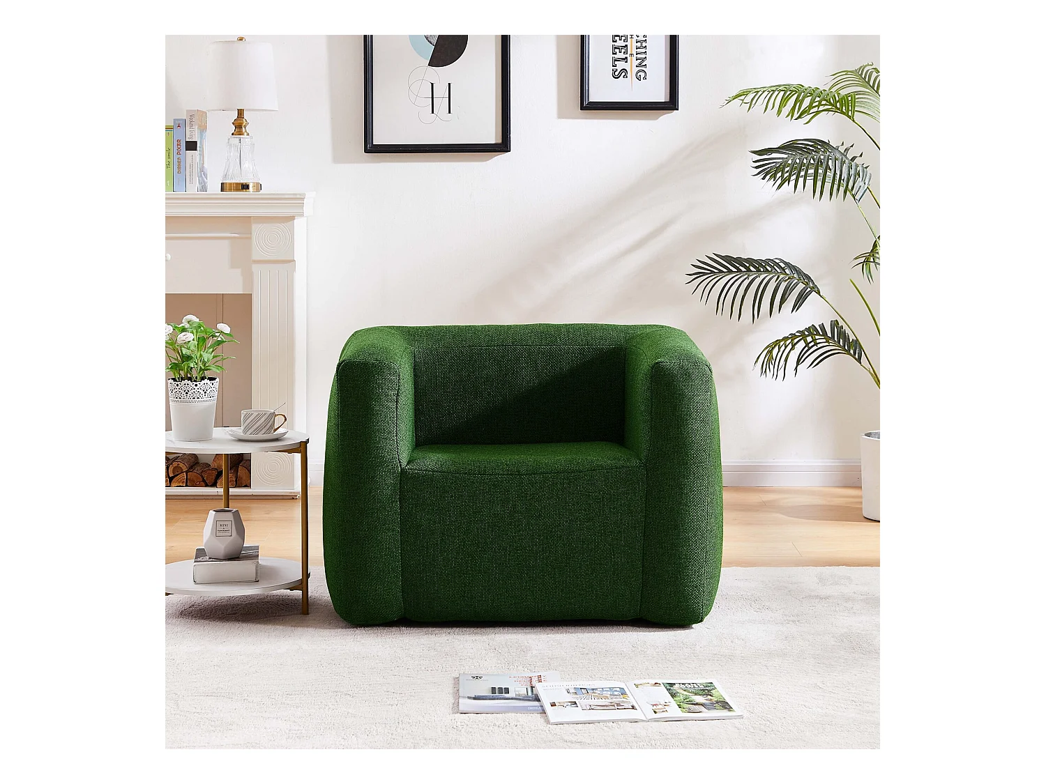 Opblaasbare fauteuil Terracotta - Binnen en buiten - Kleur Groen