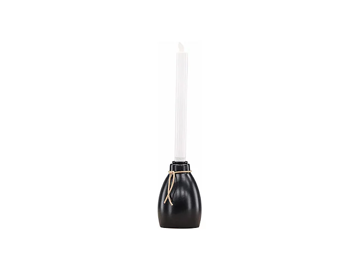 Bougeoir Design à LED "Ulricehamn" 9cm Noir
