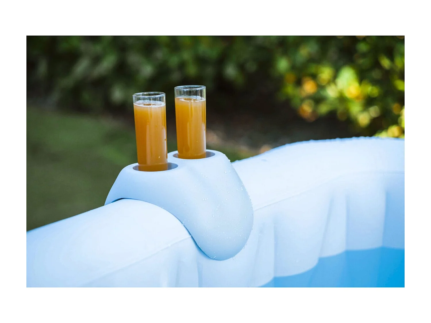 Porte gobelet pour spa gonflable -Ospazia - Dimensions : 23 x 23 x 20 cm - Compatible autres marques