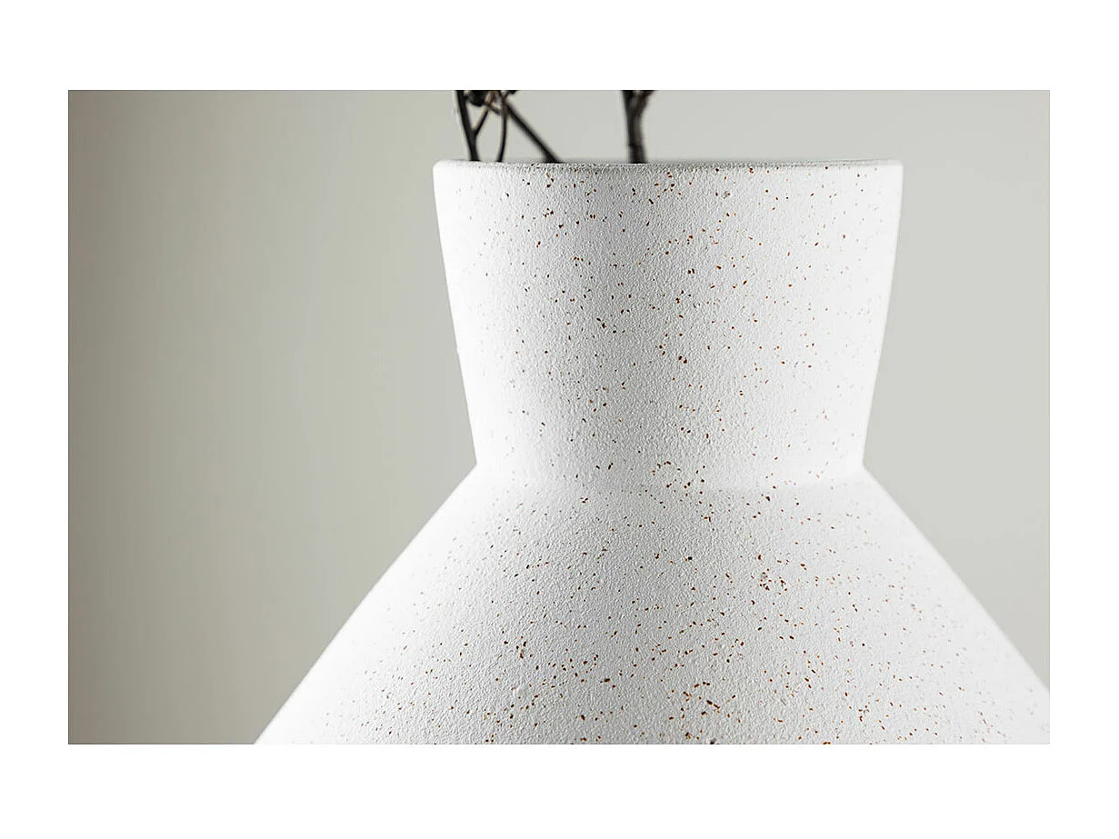 Vase Design "Rellis" 22cm Blanc