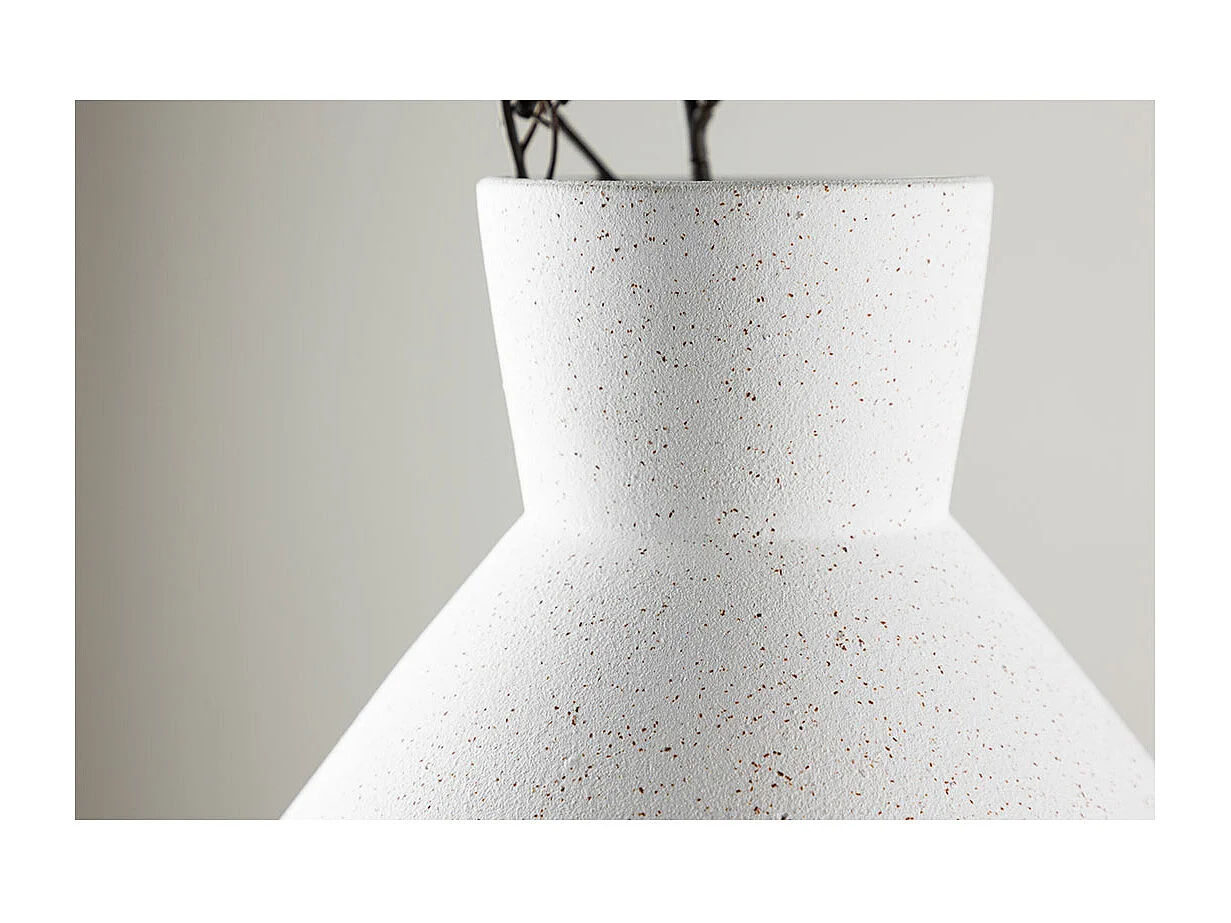 Vase Design "Rellis" 22cm Blanc