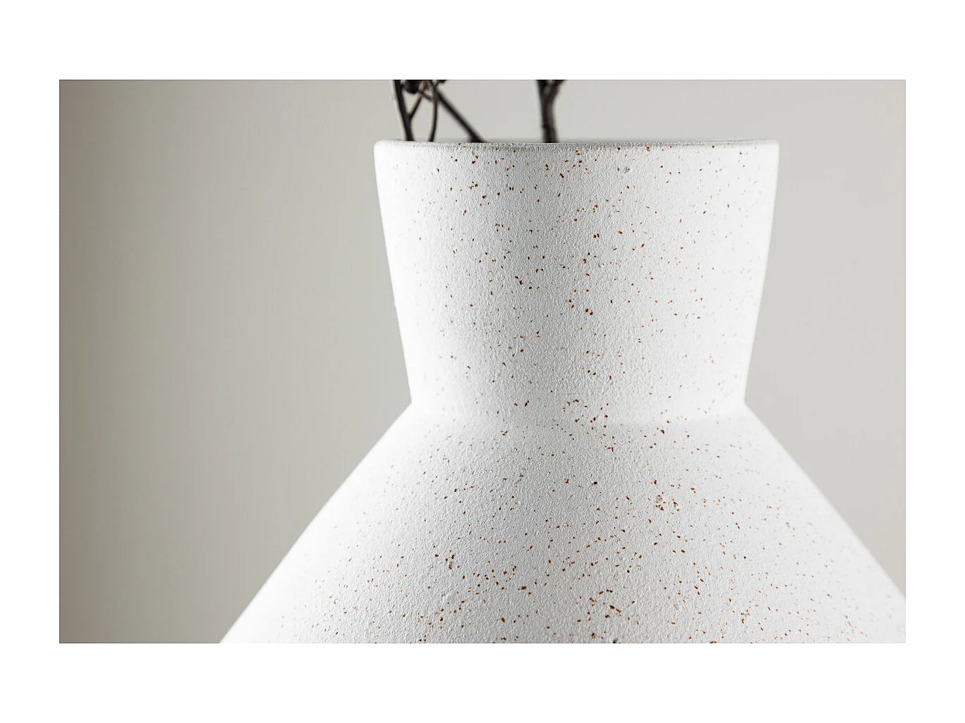 Vase Design "Rellis" 22cm Blanc