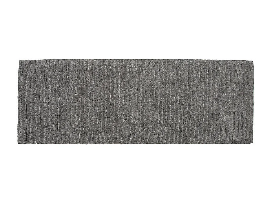 Alfombra Milton 200x72cm color gris oscuro.