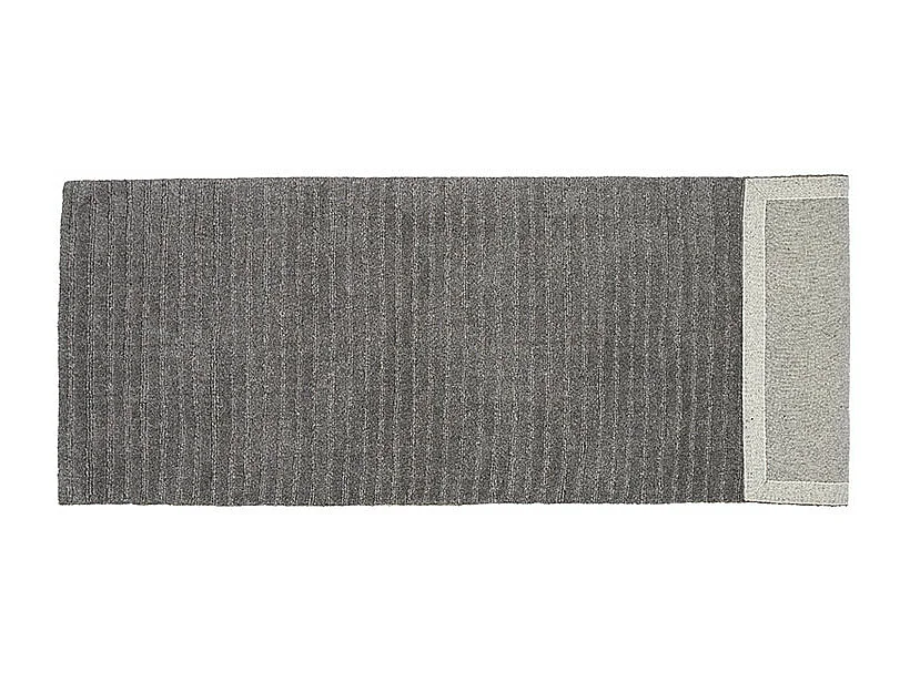 Alfombra Milton 200x72cm color gris oscuro.