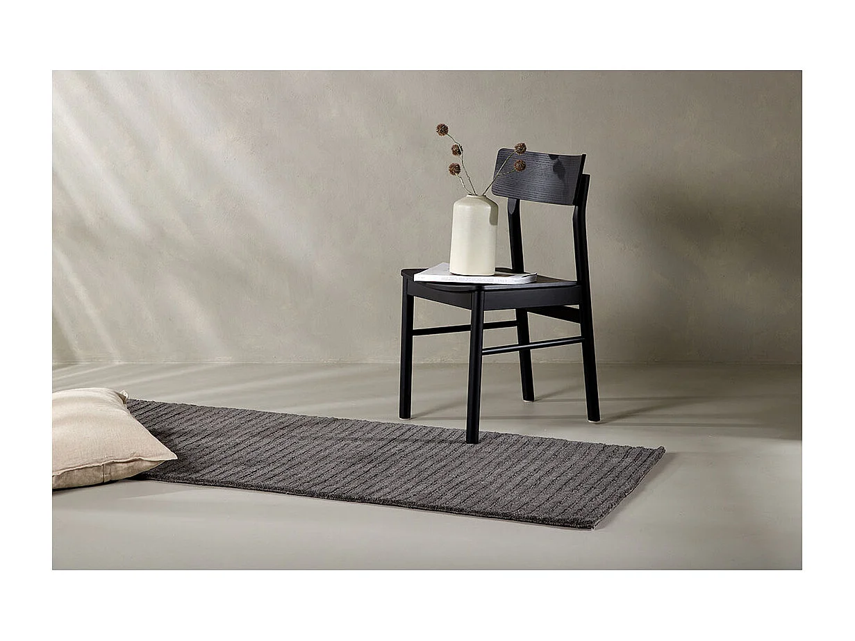 Milton tapis 200x72cm gris foncé.