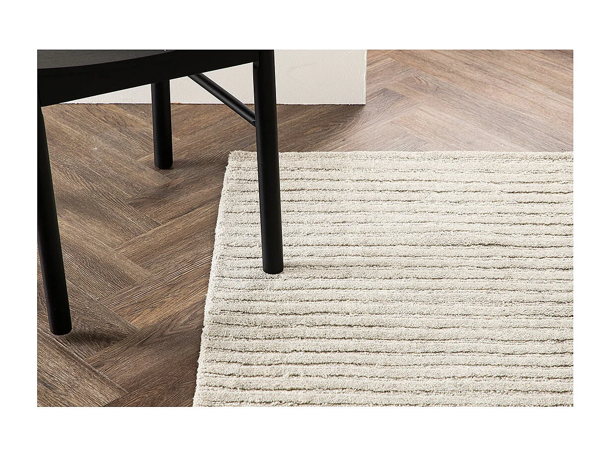 Tapis Design "Milton" 70x200cm Gris Clair