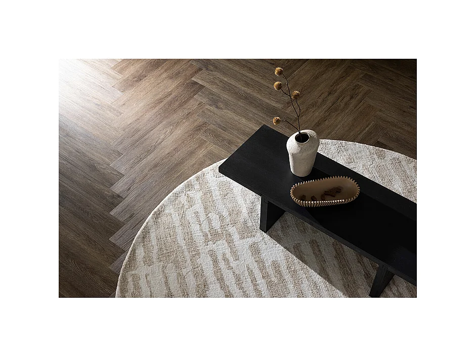 Tapis Déco Rond "Milos" 200cm Beige