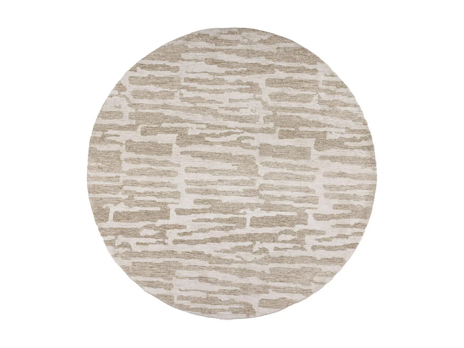 Tapis Déco Rond "Milos" 200cm Beige