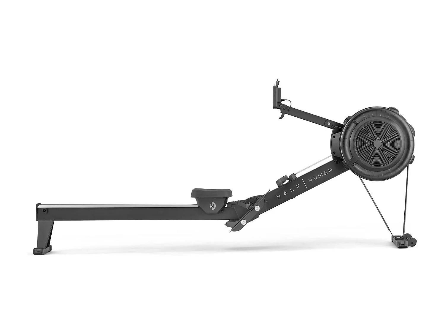 Rameur de fitness à Air - Half Human - Écran LCD 8 programmes - Maison/Appartement - Connexion Bluetooth / App