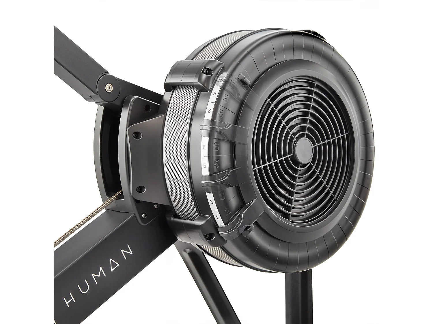 Rameur de fitness à Air - Half Human - Écran LCD 8 programmes - Maison/Appartement - Connexion Bluetooth / App