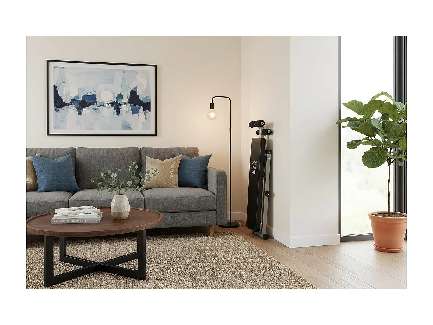 Bauchbrett O'Fitness - Abmessungen: 137 x 33,5 x 73 cm - Ideal für das Training zu Hause