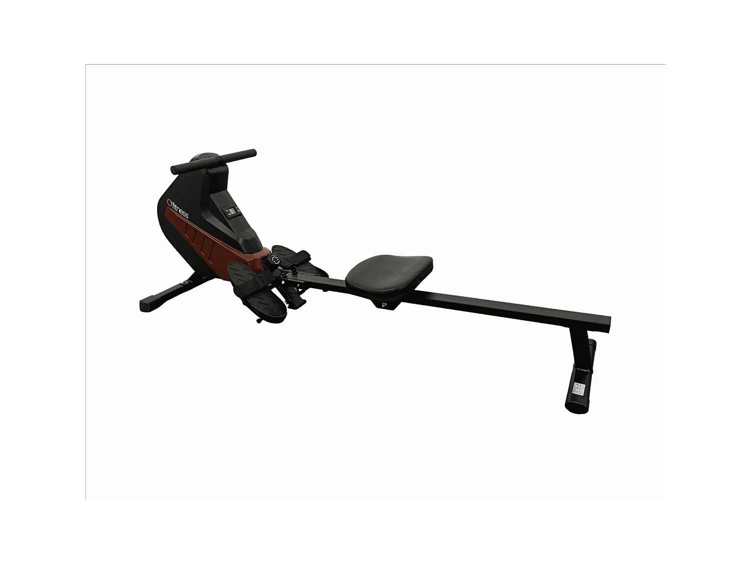 Rameur d'appartement à tirage central - O'Fitness - Compteur 5 fonctions - Roue magnétique : 5 Kg